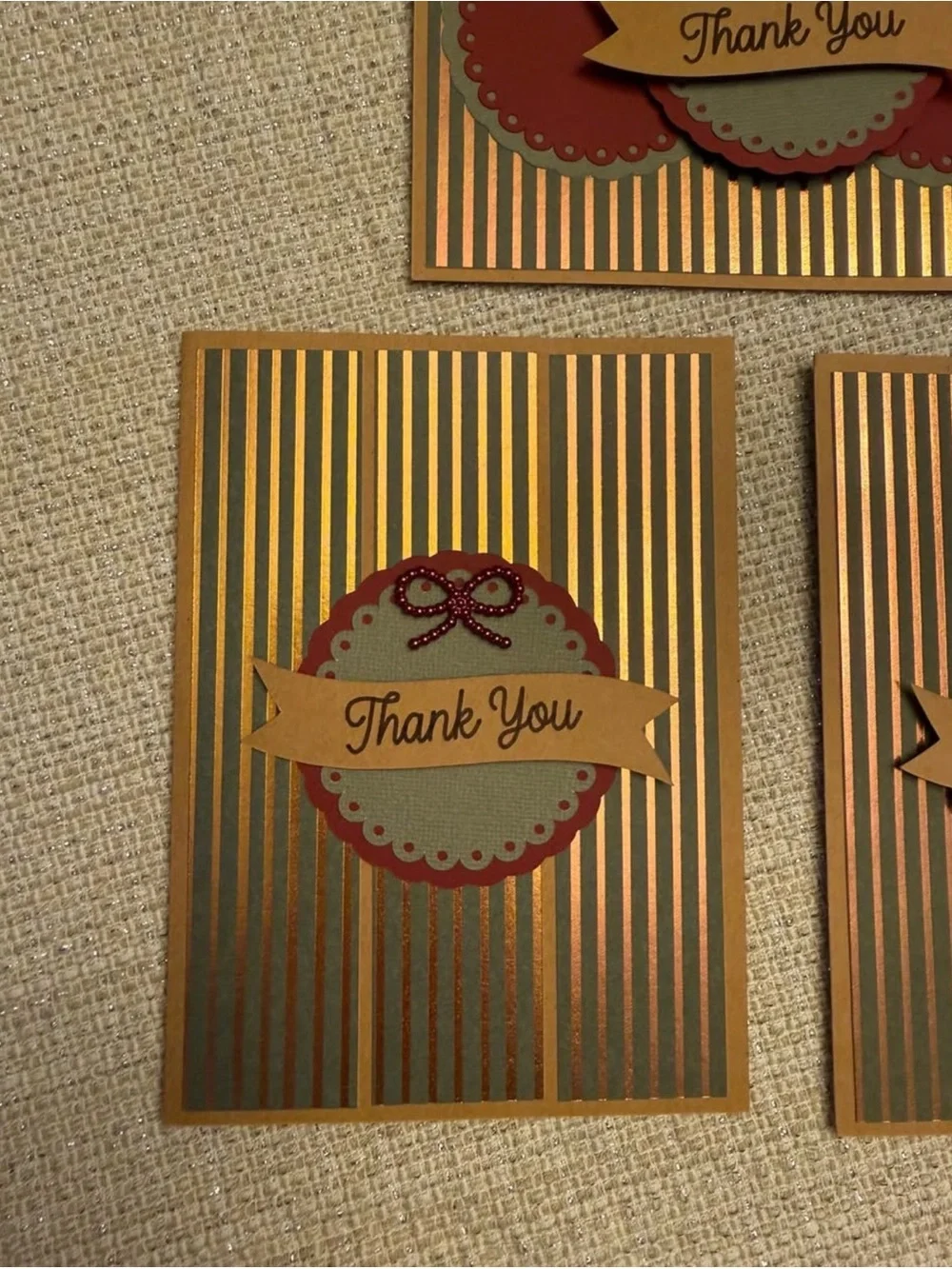 Handmade Thank You Cards – Elegant & Timeless – Blank Inside